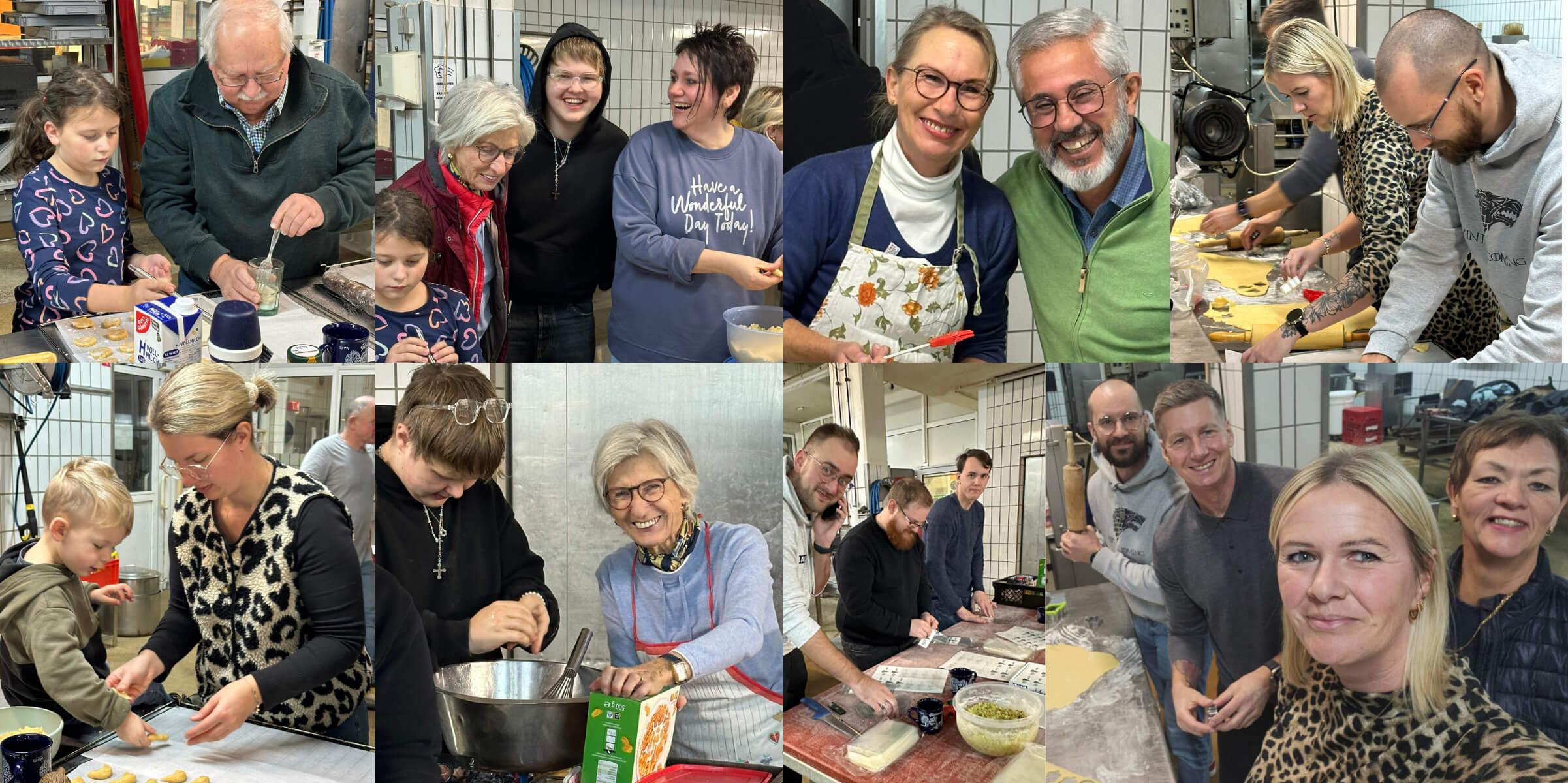 Backen für den guten Zweck. LAN und die Fleischerei Knittel backen Plätzchen für das Kinder- und Jugendhospitz Main-Kinzig Fulda